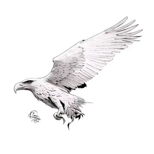 eagle from the twenty one pilots trench album tattoo design idea