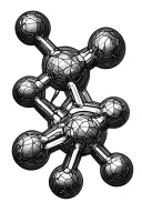 dmt molecule forming tattoo design idea