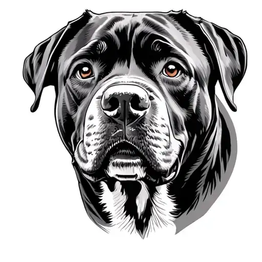 Rottweiler tattoo design idea