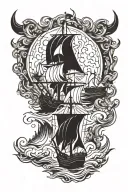 burn the boats tattoo design idea