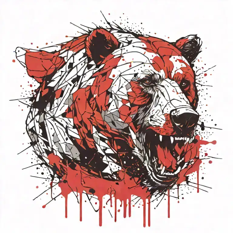 Bear Warrior tattoo design idea
