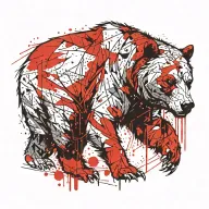 Bear Warrior tattoo design idea
