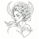 AMOR tattoo design idea