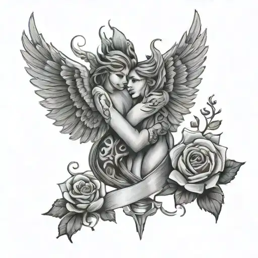 couples tattoo together forever tattoo design idea