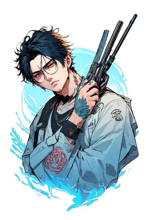 Jin Woo from Solo Leveling tattoo design idea