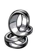 interlocking wedding ring tattoo tattoo design idea