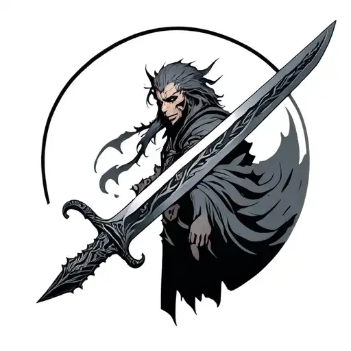 Demon Slayer sword tattoo design idea