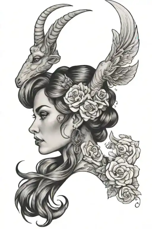 Adrianna, Capricorn, mom, wife, entrepreneur tattoo design idea