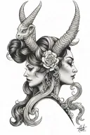 Adrianna, Capricorn, mom, wife, entrepreneur tattoo design idea