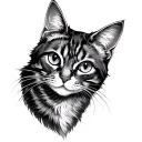 Steampunk Cat tattoo design idea