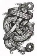 bondage with initials jlr  tattoo design idea