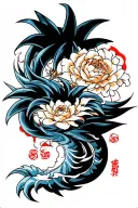 anime dragon ball z tattoo design idea