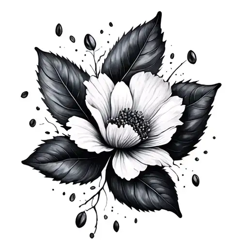 mustard seed drifting away tattoo design idea