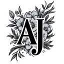 Aj Initials tattoo design idea