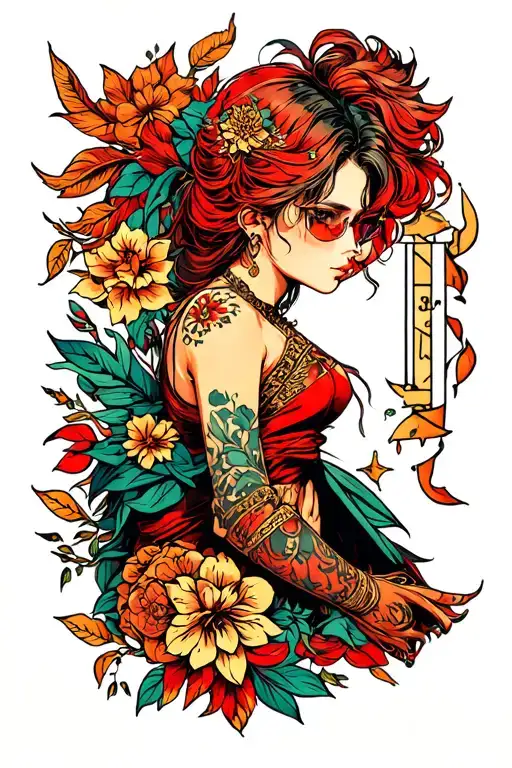 Solo Leveling anime tattoo design idea
