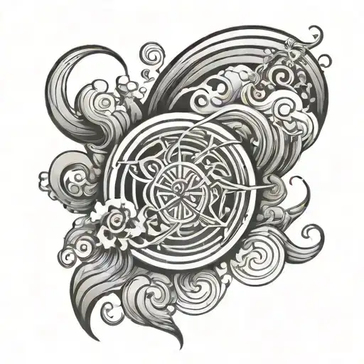 Air Element tattoo design idea