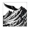 XXIII-X-MMXXIV hidden in a mountain tattoo design idea