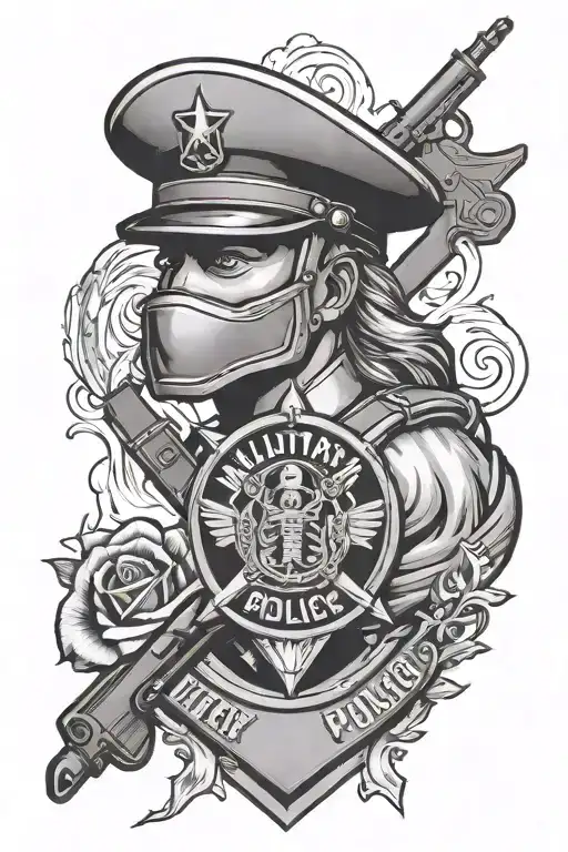 military police tattoo design idea