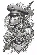 military police tattoo design idea