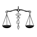 Libra Scale holding Picses and Taurus tattoo design idea
