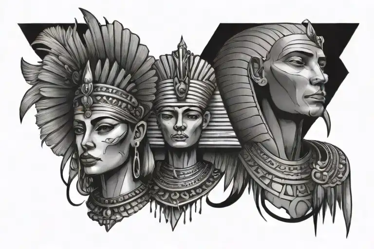 something about dentist and Egypt and Russia and some kind of love  tattoo design idea