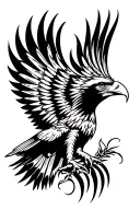 wedge tailed eagle tattoo design idea