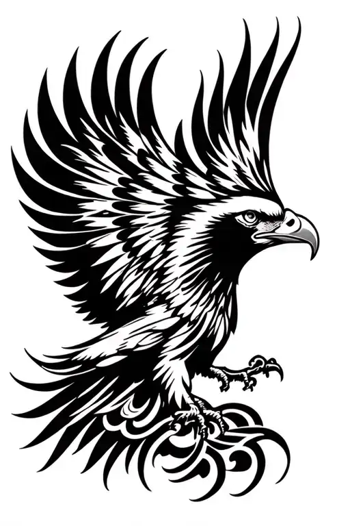 wedge tailed eagle tattoo design idea