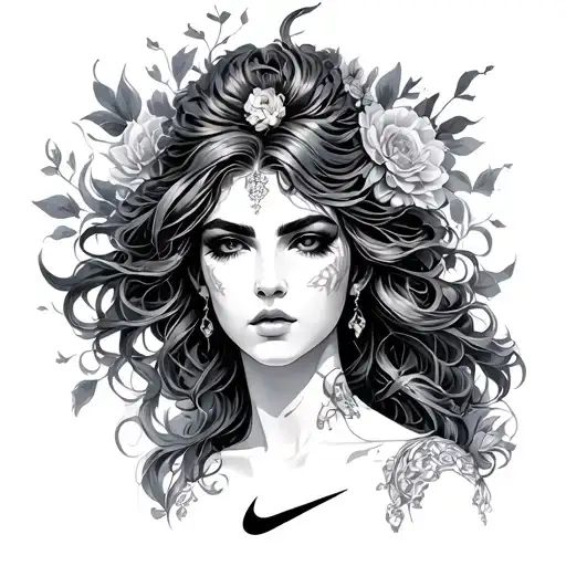 Nike Goddess tattoo design idea