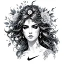 Nike Goddess tattoo design idea