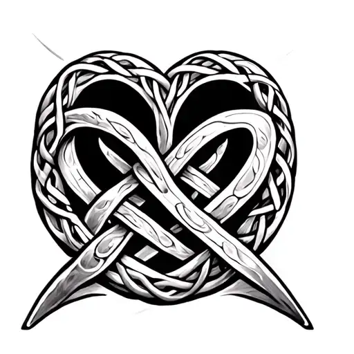 Celtic Love Knot tattoo design idea