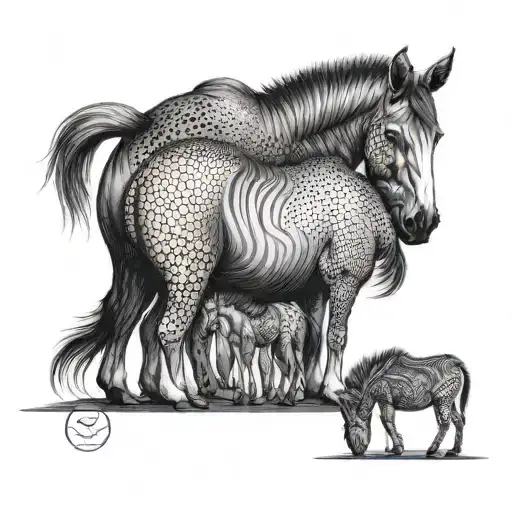 Incorporate a series of artistic representations of asses in various poses and styles, celebrating your favorite body part tattoo design idea