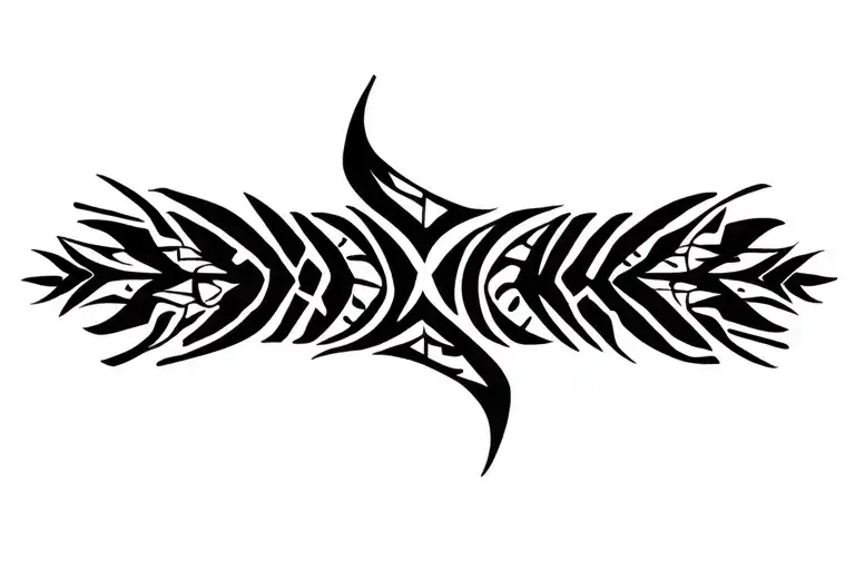 tribal guam influenced tattoo design idea