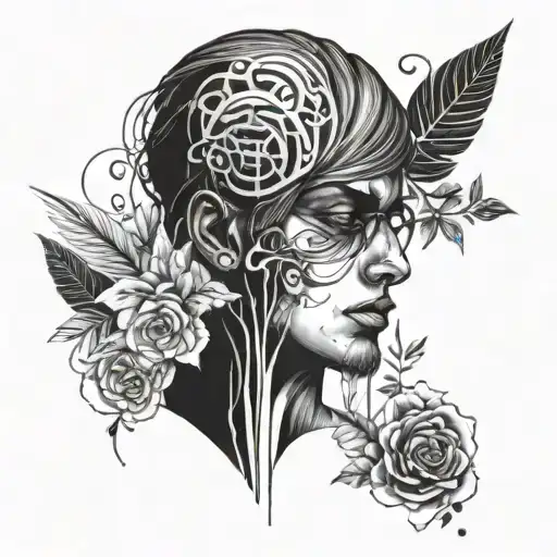 overthinker and kind person tattoo design idea