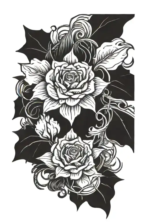 crying tattoo design idea