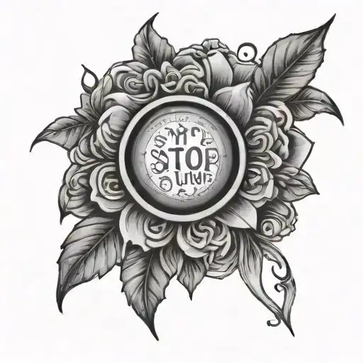 tatoo with the meaning of stop crying your heart out oasis song tattoo design idea