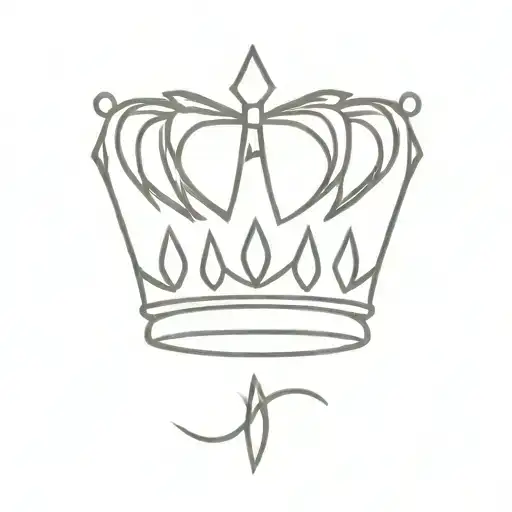 prince crown who  passed away tattoo design idea