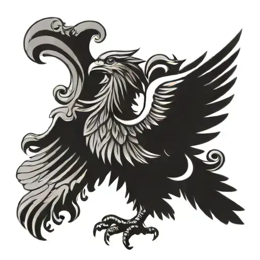 Polish eagle tattoo design idea