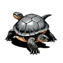 snaping turtle tattoo design idea