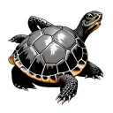 snaping turtle tattoo design idea