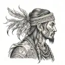 nomad wanderer tattoo design idea