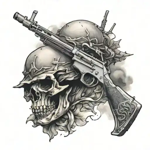 if you want peace, prepare for war tattoo design idea