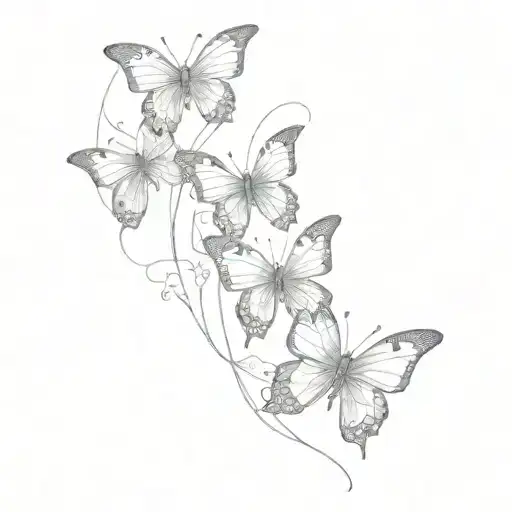 Change name to "Puentes" and add like 2 or 3 butterflies  tattoo design idea