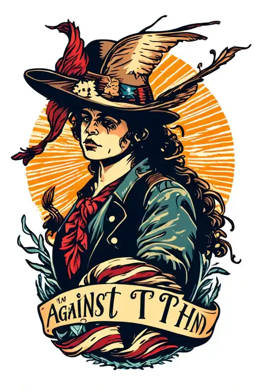 grit, against the wind tattoo design idea