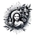 Zen Astro Famille tattoo design idea