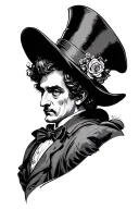 mad hatter bicep tattoo tattoo design idea