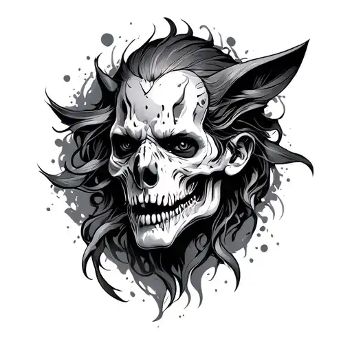 Loner tattoo design idea