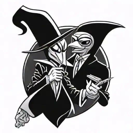 Spy Vs Spy tattoo design idea