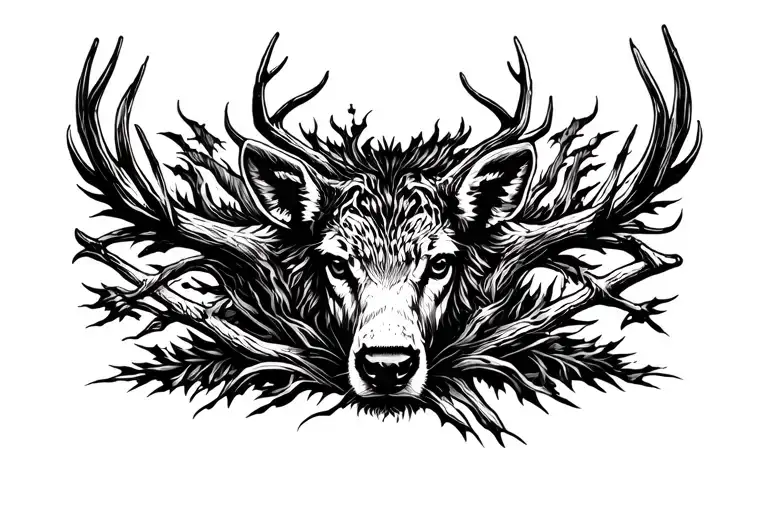 Hunting tattoo design idea