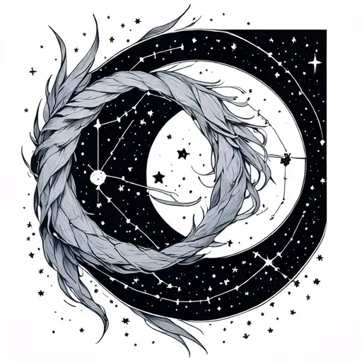 Lyra constellation, "you'll drift apart but you'll be part of everything" tattoo design idea