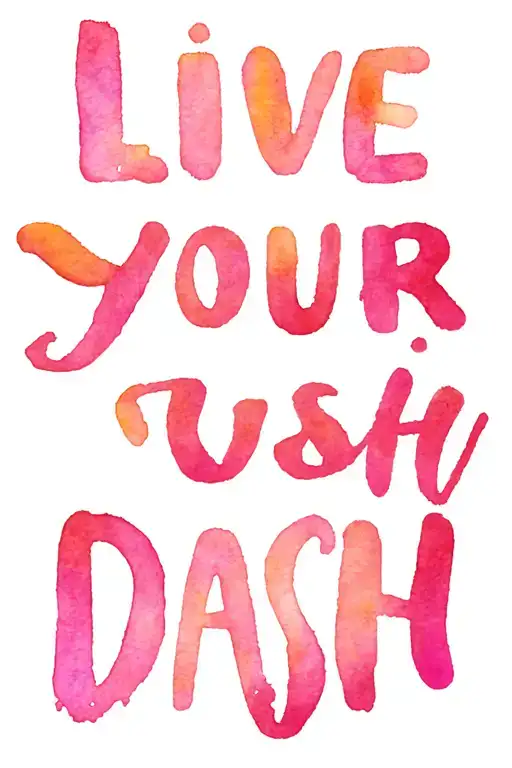 Live Your Dash tattoo design idea